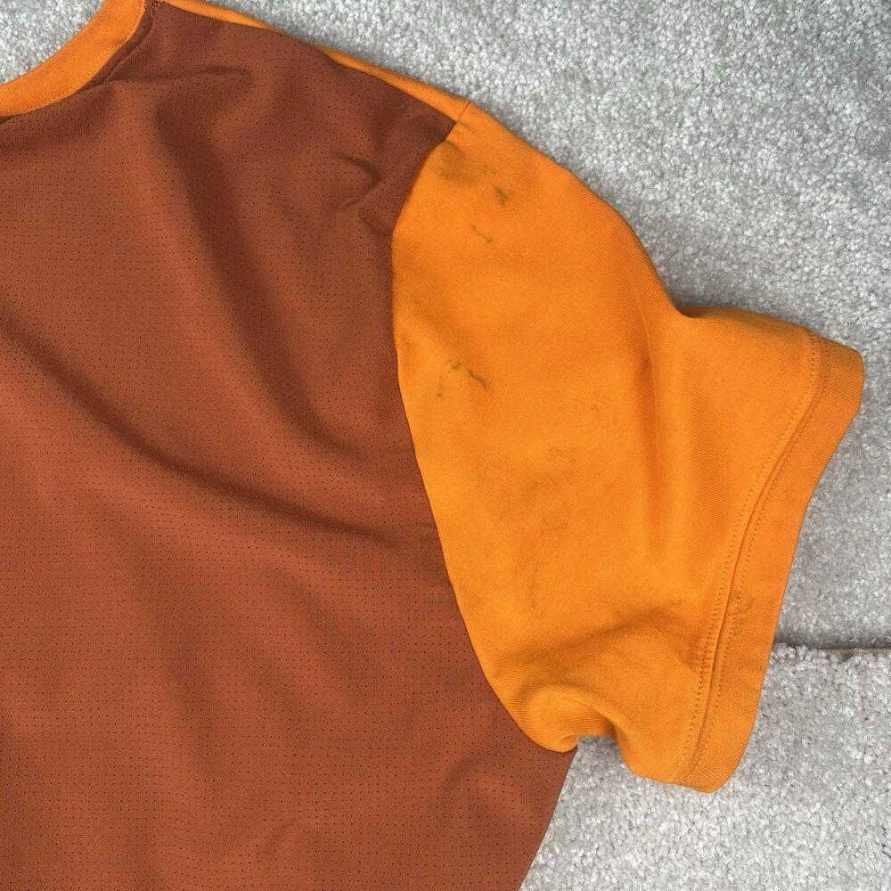 Mens Size Large Nike Dri-Fit Performance Active Wear Breathable Orange Tee Shirt - Picture 8 of 8